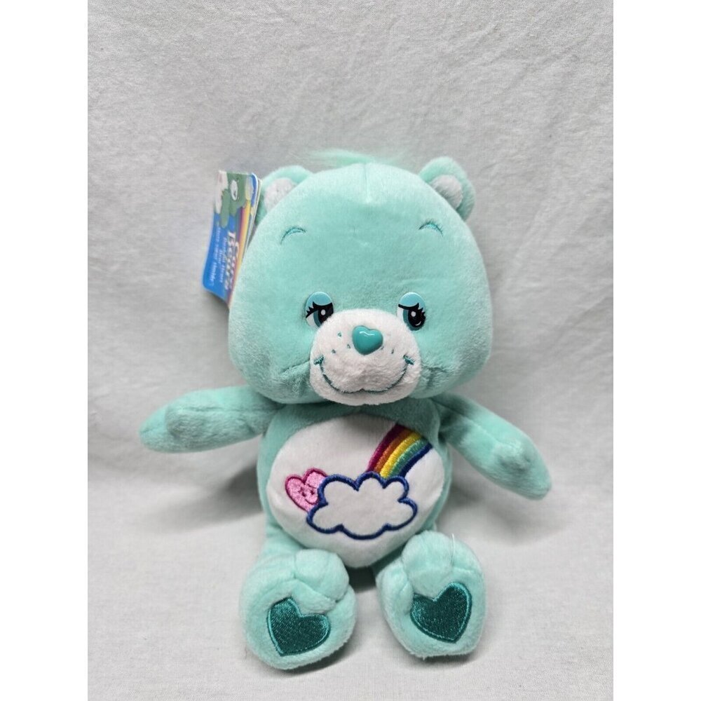 Care Bear Bashful Heart Bear 2005 Rainbow Cloud With Tags